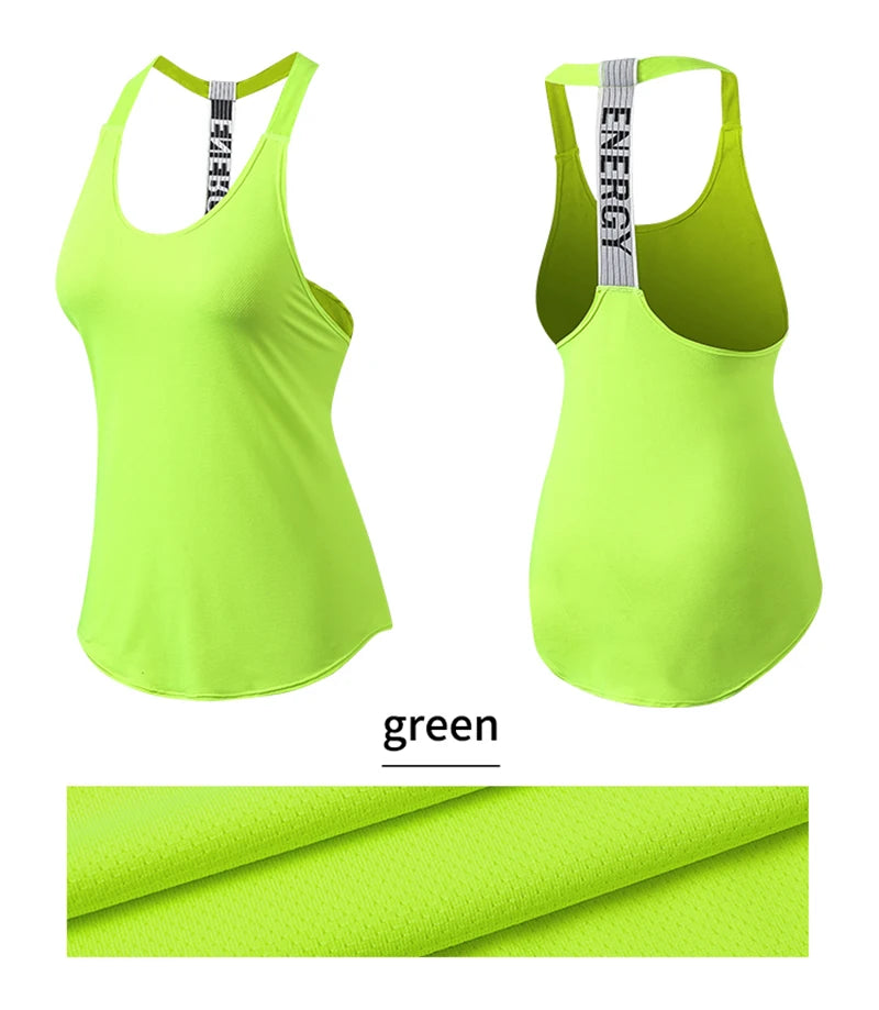 Black women's sleeveless gym top from The Clothing Company Sydney, backless yoga and fitness vest for running and workout.