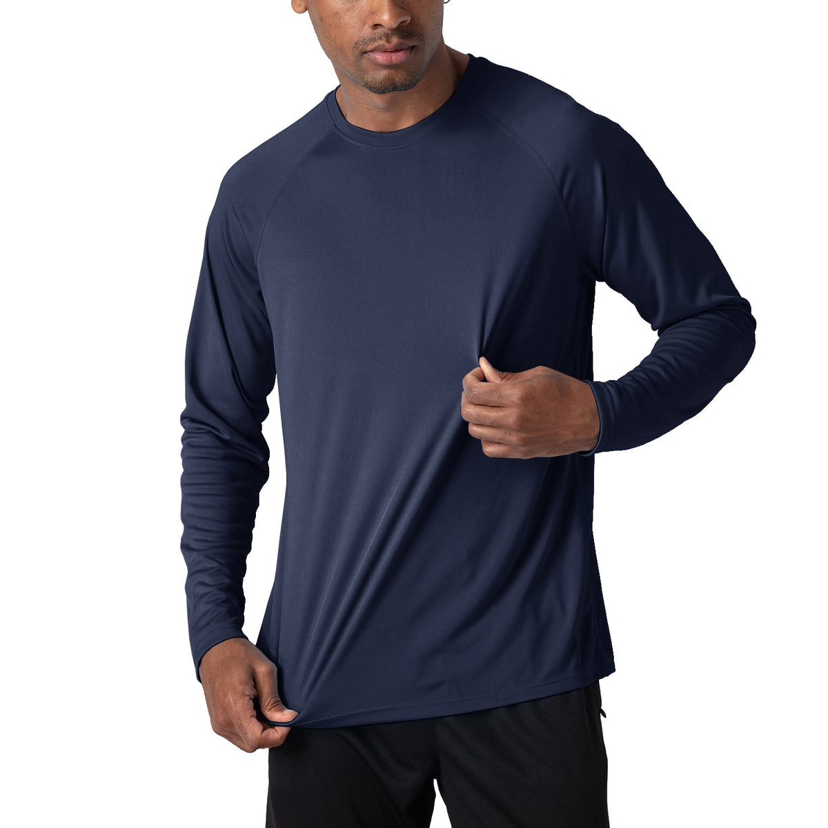 Men's UV protection T-shirt by The Clothing Company Sydney, lightweight, quick-dry, breathable long sleeve shirt for hiking and summer.