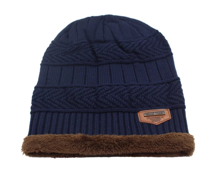 Knitted winter beanie hat and scarf set for men and women, featuring skullies and mask hats from The Clothing Company Sydney.