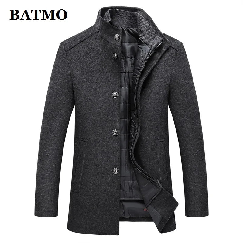 Autumn winter wool trench coat Men's wool jackets - The Clothing Company Sydney