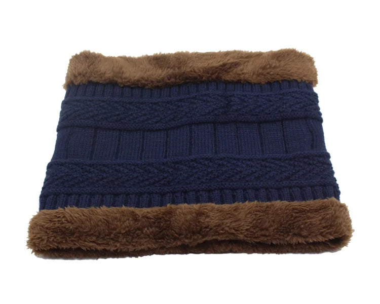 Knitted winter beanie hat and scarf set by The Clothing Company Sydney, featuring skullies style for men and women.