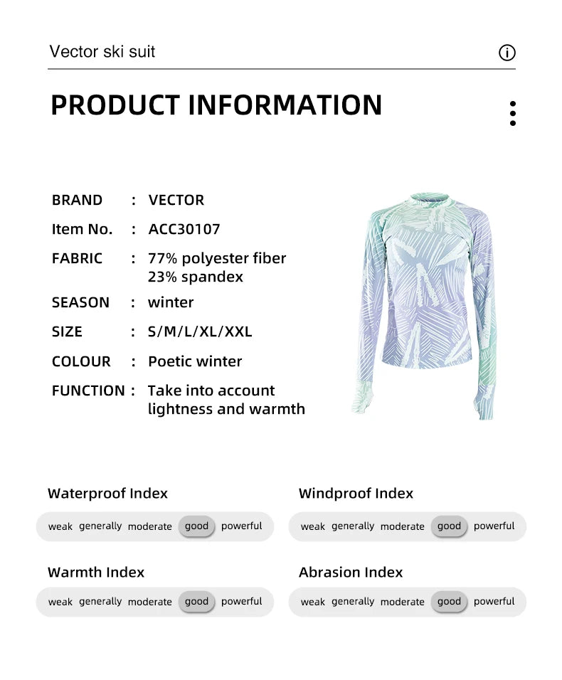 Womens 2-piece soft winter ski base layer set by The Clothing Company Sydney, microfiber fleece thermal underwear with plus pants