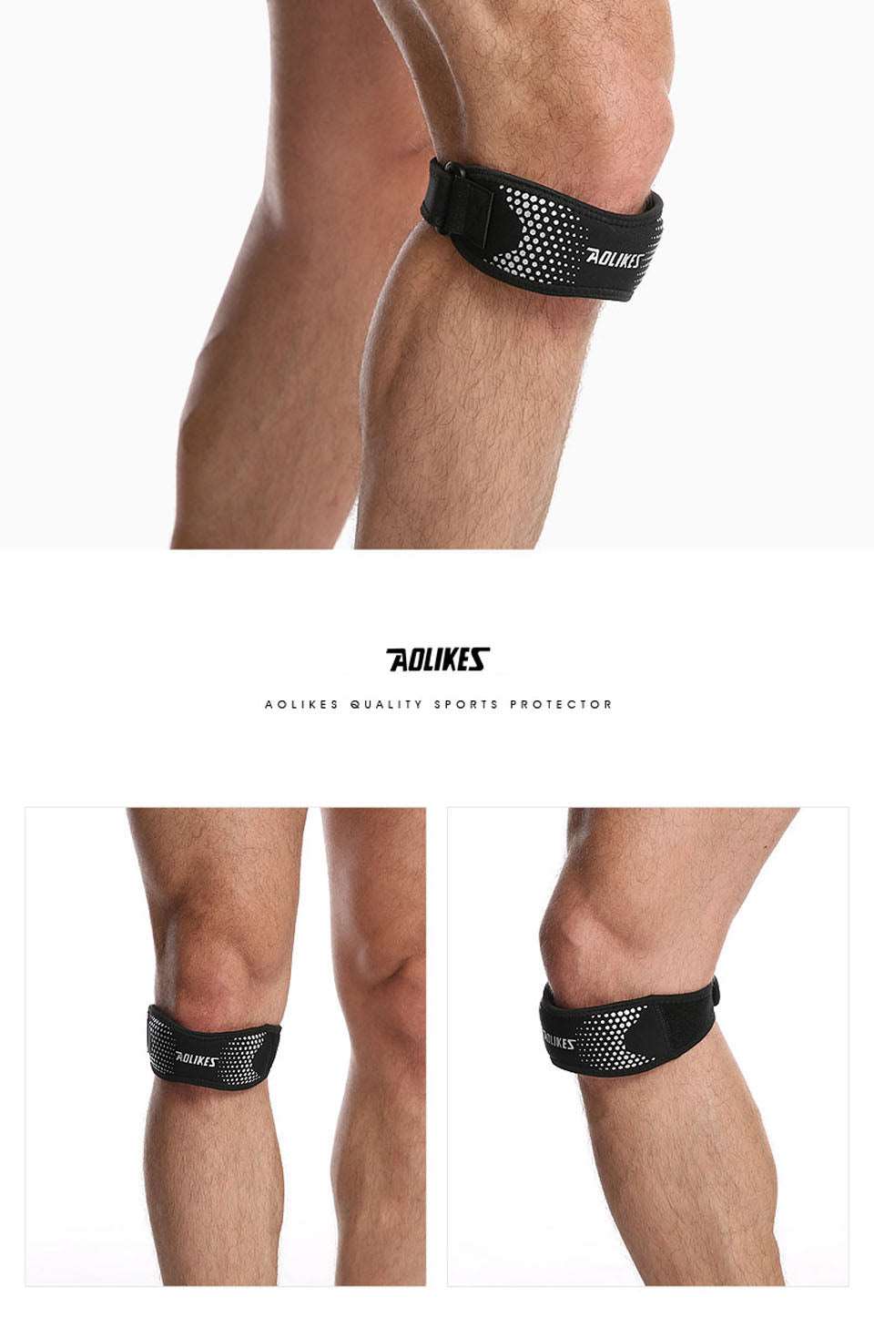 1 Piece Adjustable Knee Pad Knee Pain Relief Patella Stabilizer Brace Support for Hiking Soccer Basketball Running Sport The Clothing Company Sydney