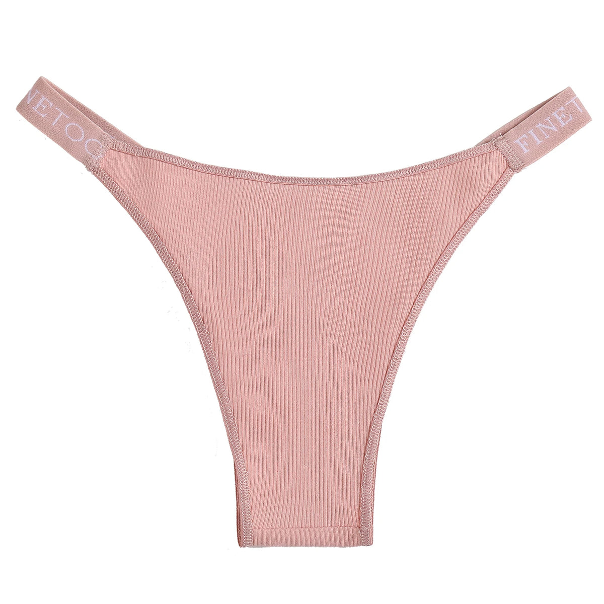 Five-pack women's cotton lingerie panties with low waist design, comfortable briefs, letter print, suitable for everyday wear.