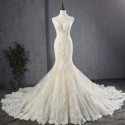 Appliques Tulle Mermaid Wedding Dresses Luxury Robe The Clothing Company Sydney