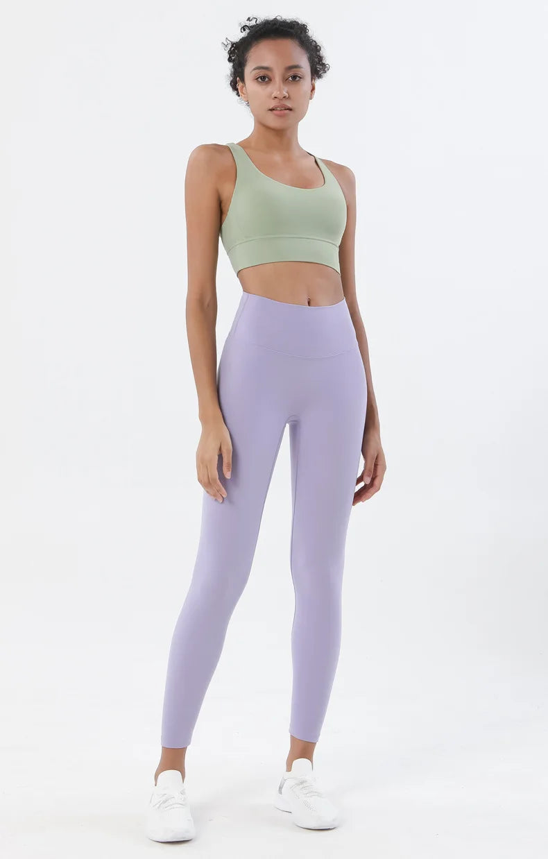 Nylon women's yoga and fitness tracksuit with leggings and sports bra, breathable sportwear by The Clothing Company Sydney