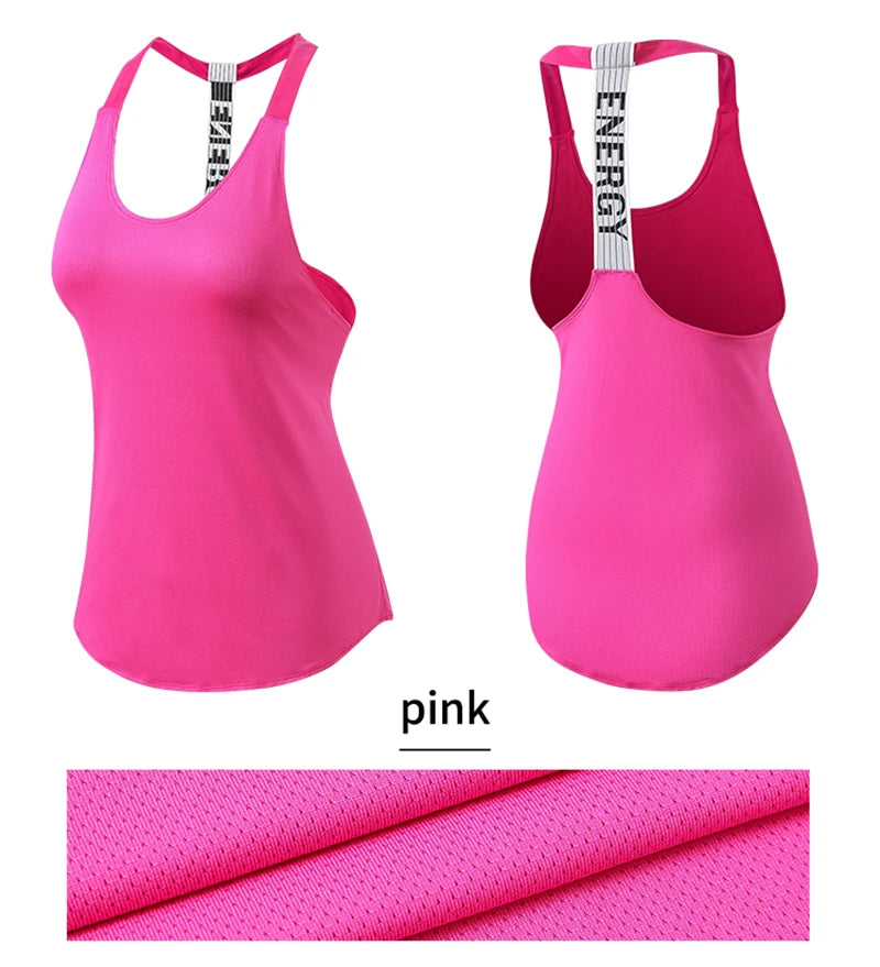 Black women's sleeveless gym top by The Clothing Company Sydney, backless yoga and fitness vest for running and workouts.