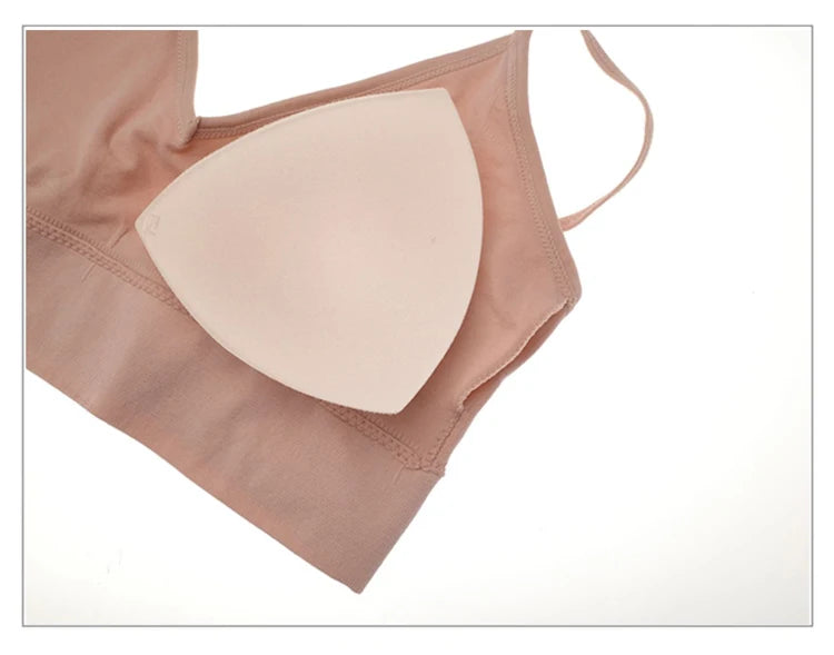 Women Seamless Bra Set Thong Low Waist Panties Wire Free Bra Bralette Lingerie Brassiere Cotton Underwear Set The Clothing Company Sydney
