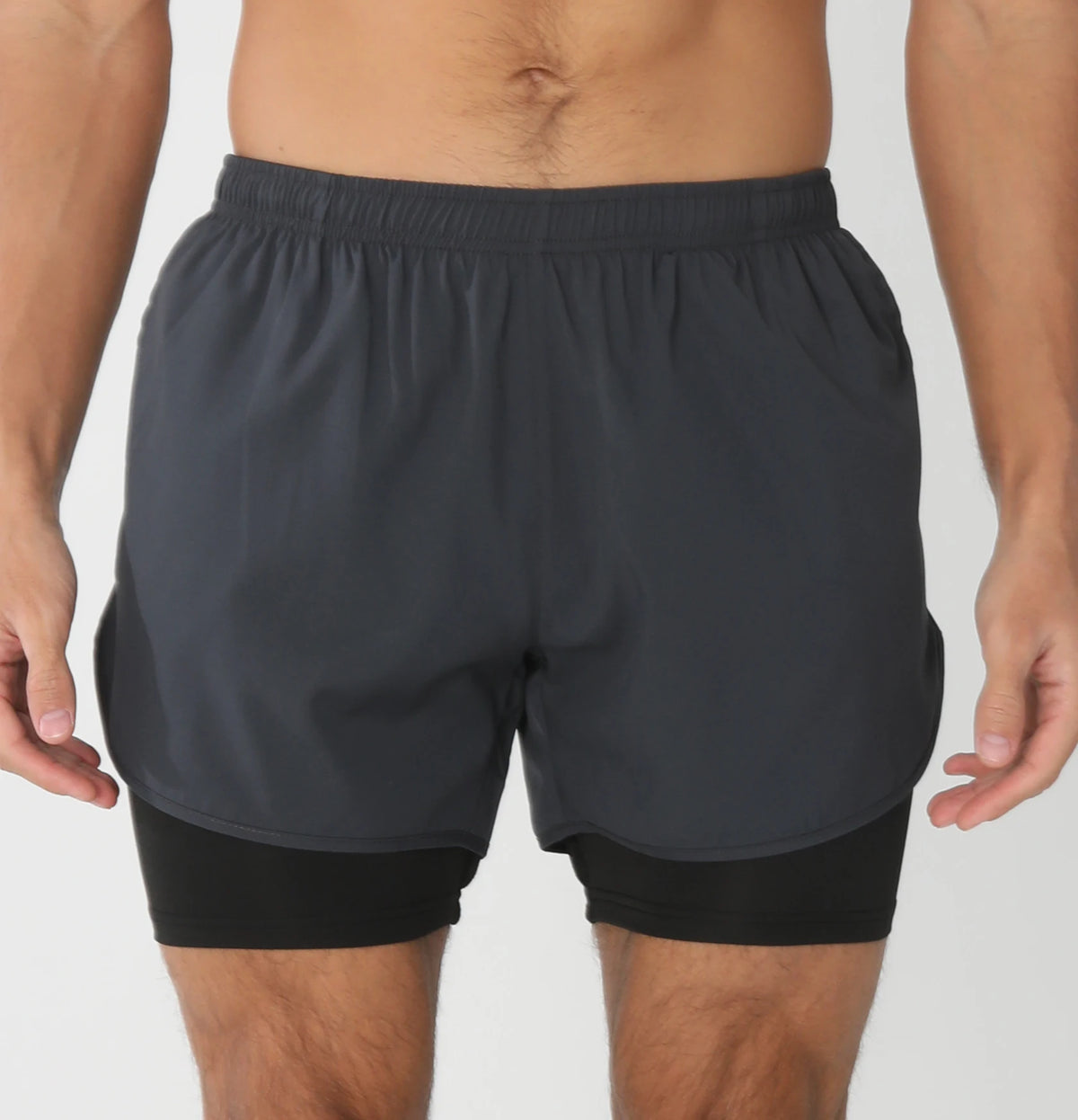 Men's fitness gym running shorts by The Clothing Company Sydney with liner pockets, towel loop, quick dry, lightweight, breathable sport shorts