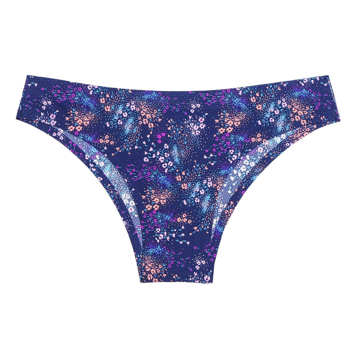 Floral print leopard seamless women's G-string lingerie by The Clothing Company Sydney, with delicate floral and animal print details.