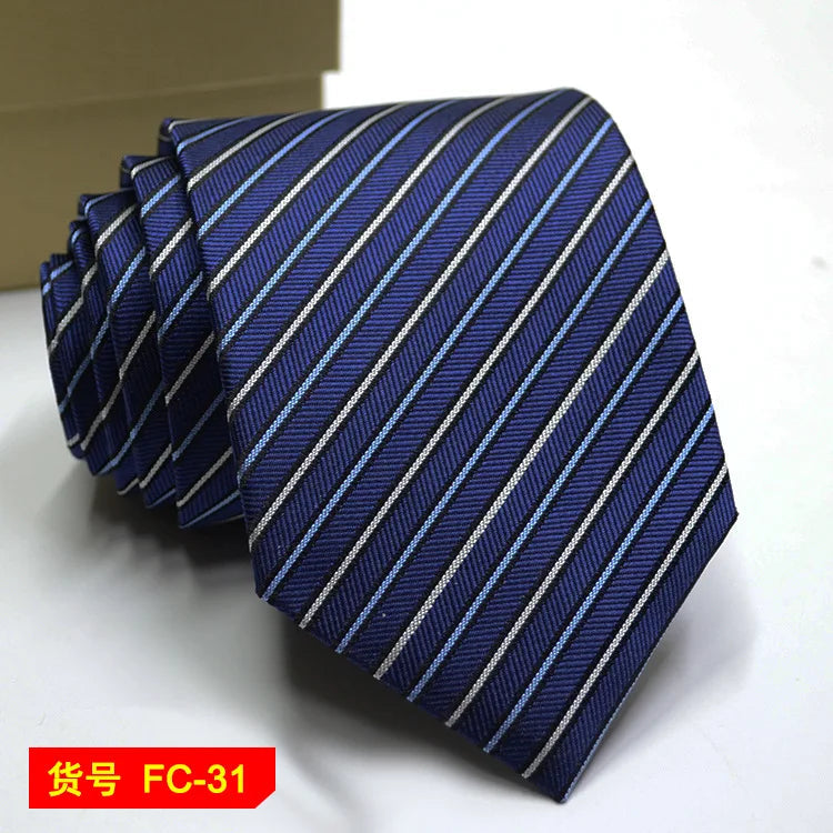Men's Jacquard floral and solid neckties from The Clothing Company Sydney, featuring 7-8cm wide accessories with intricate patterns.