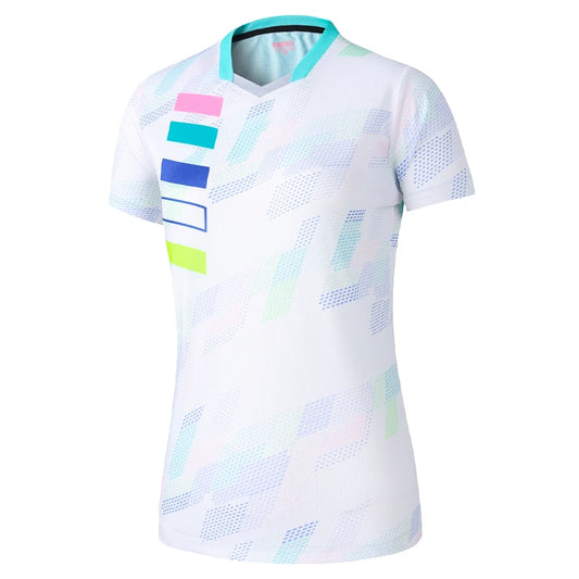 Exercise Training T Women V Neck Badminton 3D Short Sleeves Summer Running Table Tennis Volleyball Team Yoga Shirts The Clothing Company Sydney