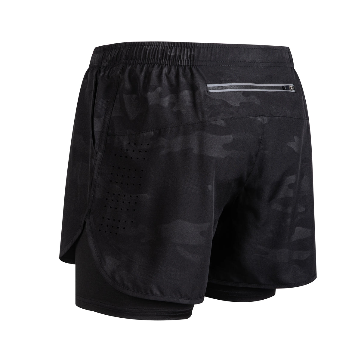 Men's lightweight fitness running shorts with liner, pockets, towel loop, and breathable quick-dry fabric by The Clothing Company Sydney