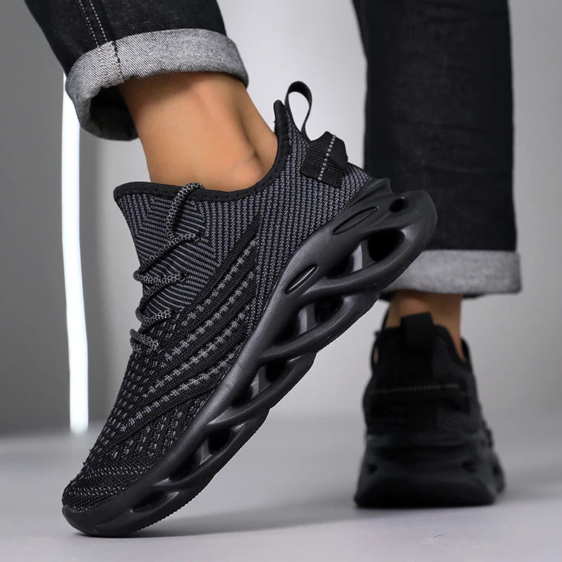 Men's breathable running sneakers from The Clothing Company Sydney, featuring non-slip soles and casual, comfortable outdoor footwear.