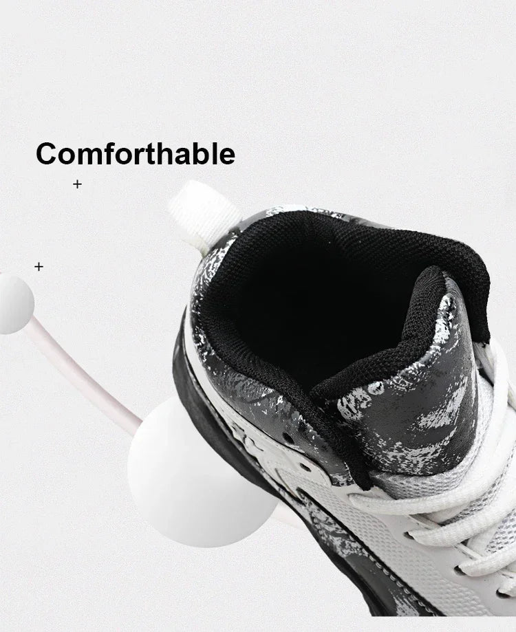 Kids basketball shoes by The Clothing Company Sydney featuring non-slip sports sneakers with colorful design and supportive soles.