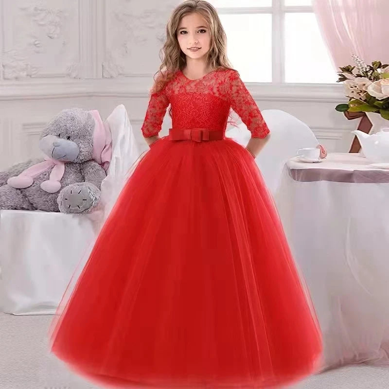 White princess ball gown for baby girl, perfect for weddings, parties, and Christmas, by The Clothing Company Sydney.