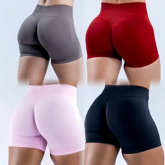 Women's Impact Shorts 4.5'' Low Waist Seamless Yoga Shorts Scrunch Bum Gym Shorts Workout Biker Short Stretch Fitness Shorts The Clothing Company Sydney