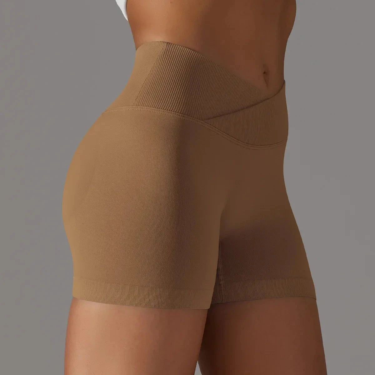 Women’s high waist fitness yoga leggings with scrunch butt, seamless construction, ideal for gym, workout, and sports by The Clothing Company Sydney.