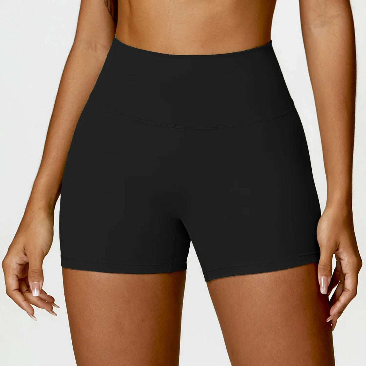 Women’s fitness cycling shorts by The Clothing Company Sydney, high waist, quick-dry fabric, soft training leggings for yoga and biking.