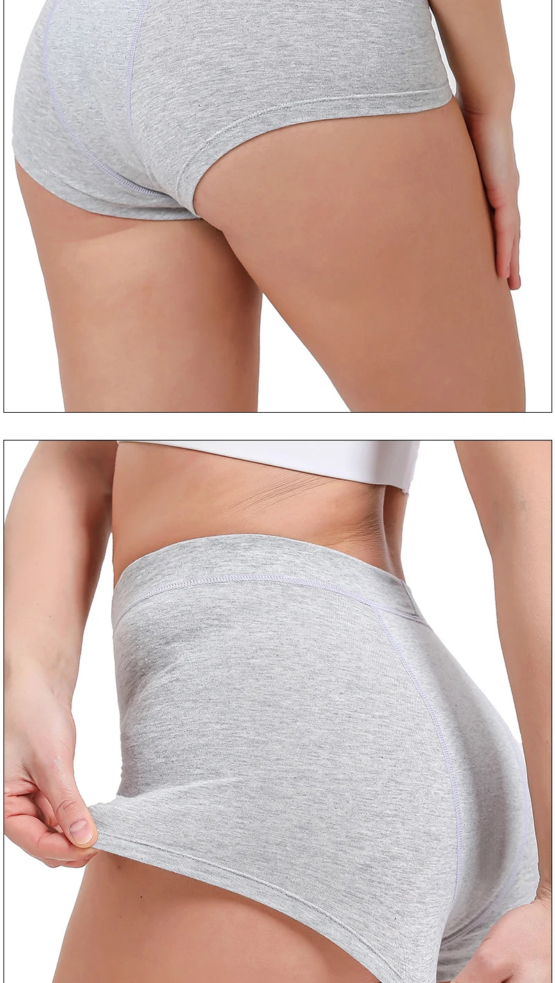 High-waist menstrual panties by The Clothing Company Sydney, cotton flow boxer shorts with period protection, lingerie for women.