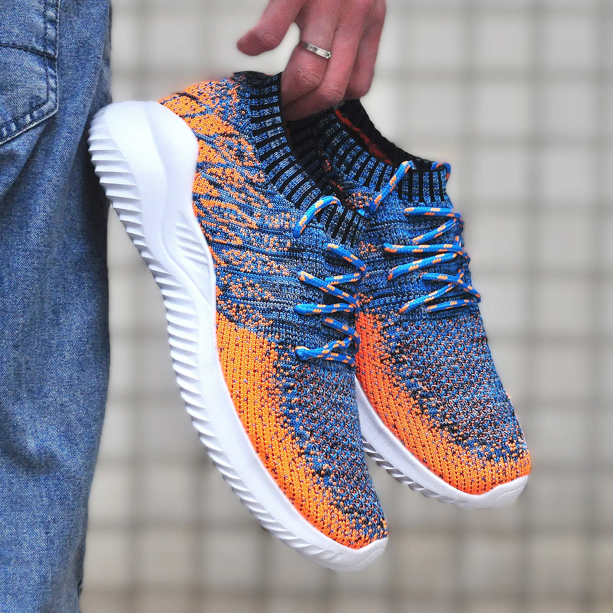 Men's breathable mesh sneakers by The Clothing Company Sydney, lightweight comfortable outdoor walking and running shoes.