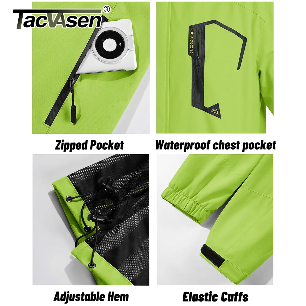 Lightweight Windbreaker Mens Mesh Lined Waterproof Rain Jacket Outdoor Fishing Hiking Jacket with Detachable Hood The Clothing Company Sydney