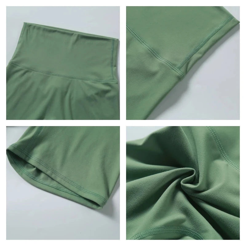 High-waist yoga shorts for women by The Clothing Company Sydney, designed for gym, running, and workout activities.