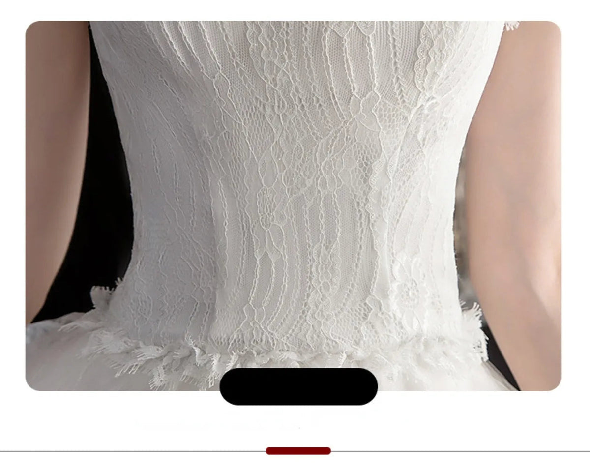 Long Back Light Wedding Dress Princess Fluffy Trailing Cake Skirt Wedding Dress The Clothing Company Sydney