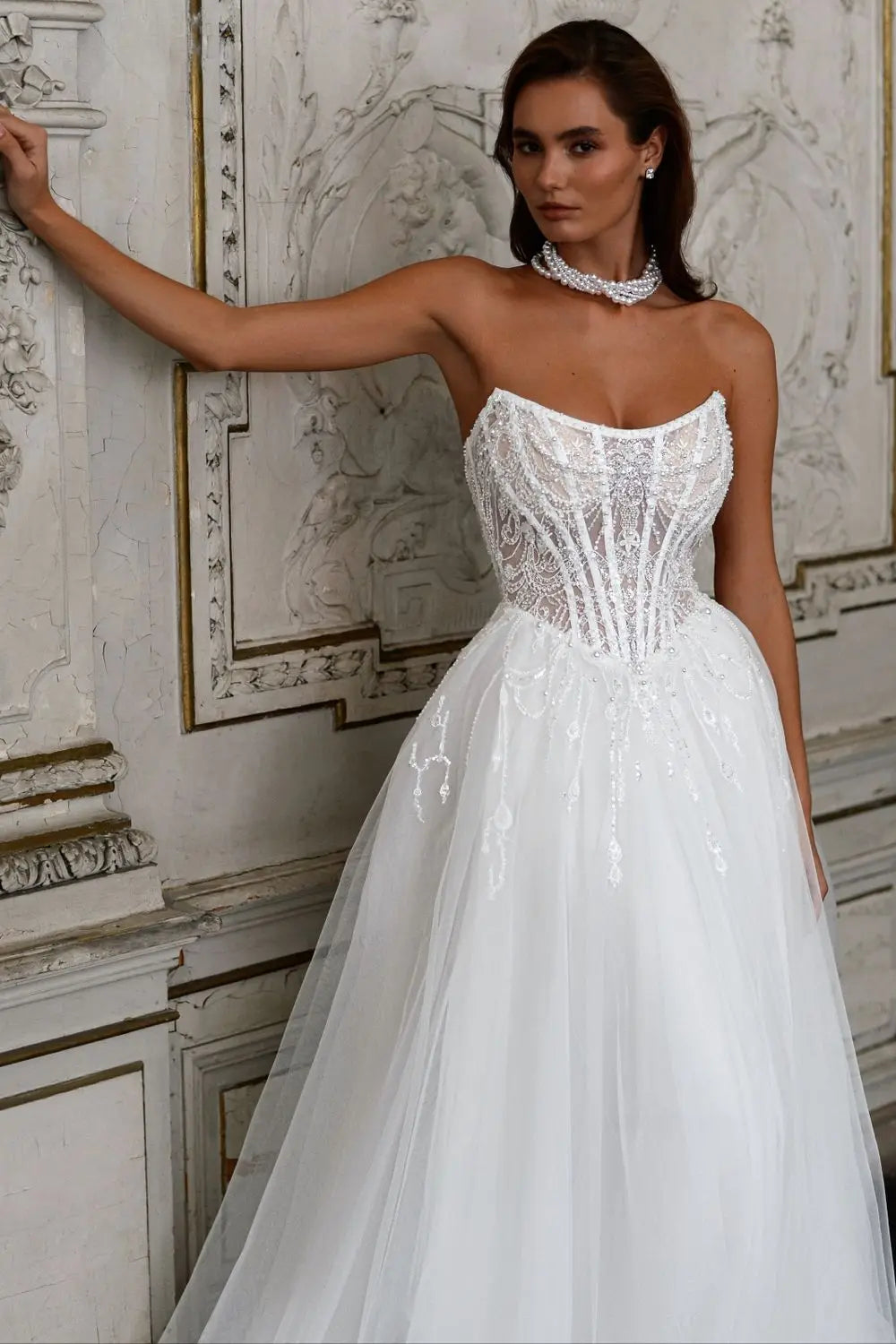 Vintage Scoop Neckline Beaded Lace Bridal Grown A Line Sweep Train Custom Made Wedding Dress The Clothing Company Sydney