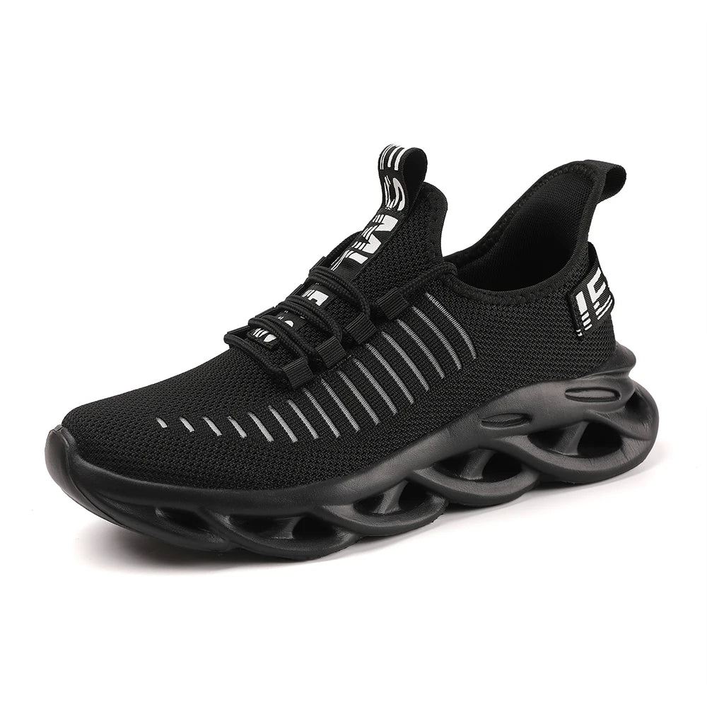 Men's breathable running sneakers by The Clothing Company Sydney, outdoor non-slip sports shoes, casual and comfortable footwear.