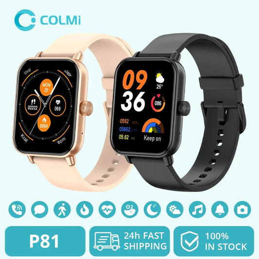 P81 Smart Watch Ultra 1.9 inch Screen 24H Health Monitor Bluetooth Smartwatch Men Women The Clothing Company Sydney