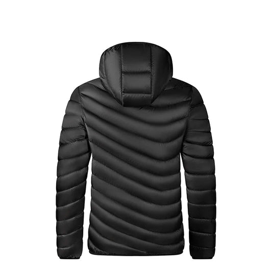 Men’s Hooded Winter Parka – Windproof Thick Casual Jacket with Detachable Hat The Clothing Company Sydney