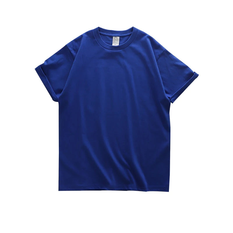 Men's oversized 280gsm heavy cotton summer T-shirt from The Clothing Company Sydney, short sleeve casual tee, front view.