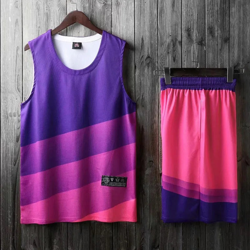 Personalized 2-piece basketball jersey set for men, women, and kids by The Clothing Company Sydney, breathable and customizable.