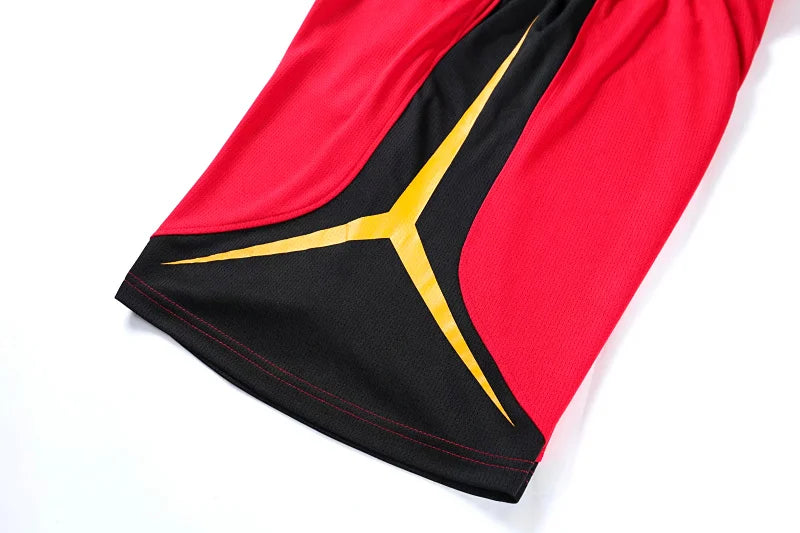 Sportswear basketball jersey and shorts set for men, women, and kids by The Clothing Company Sydney, featuring a blank customizable design.