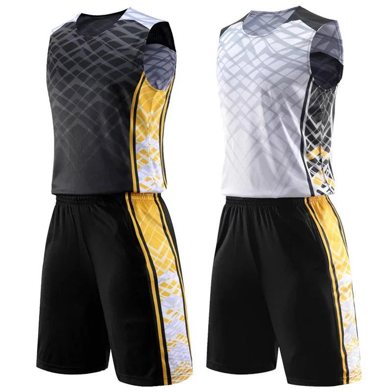 Customized reversible basketball jersey and shorts set for men, women, and kids, quick-drying sportswear by The Clothing Company Sydney