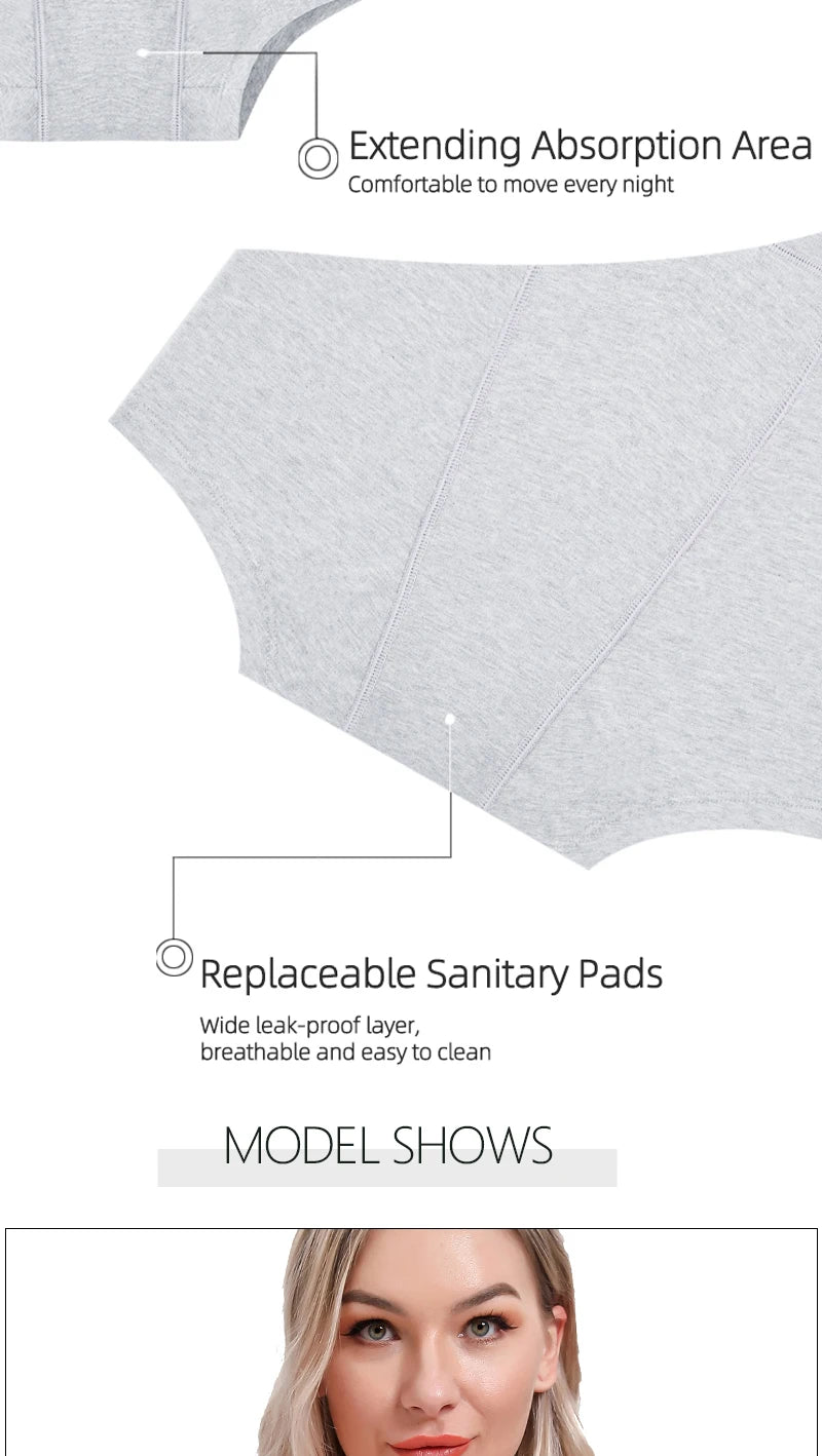 High-waist menstrual panties by The Clothing Company Sydney, cotton flow boxer shorts designed for menstruation comfort.