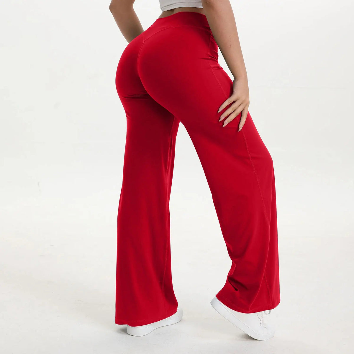 Straight Leg Bottoms Women's Mid-Waist Yoga Pants GYM Leggings Pilates Running Sports Trousers The Clothing Company Sydney