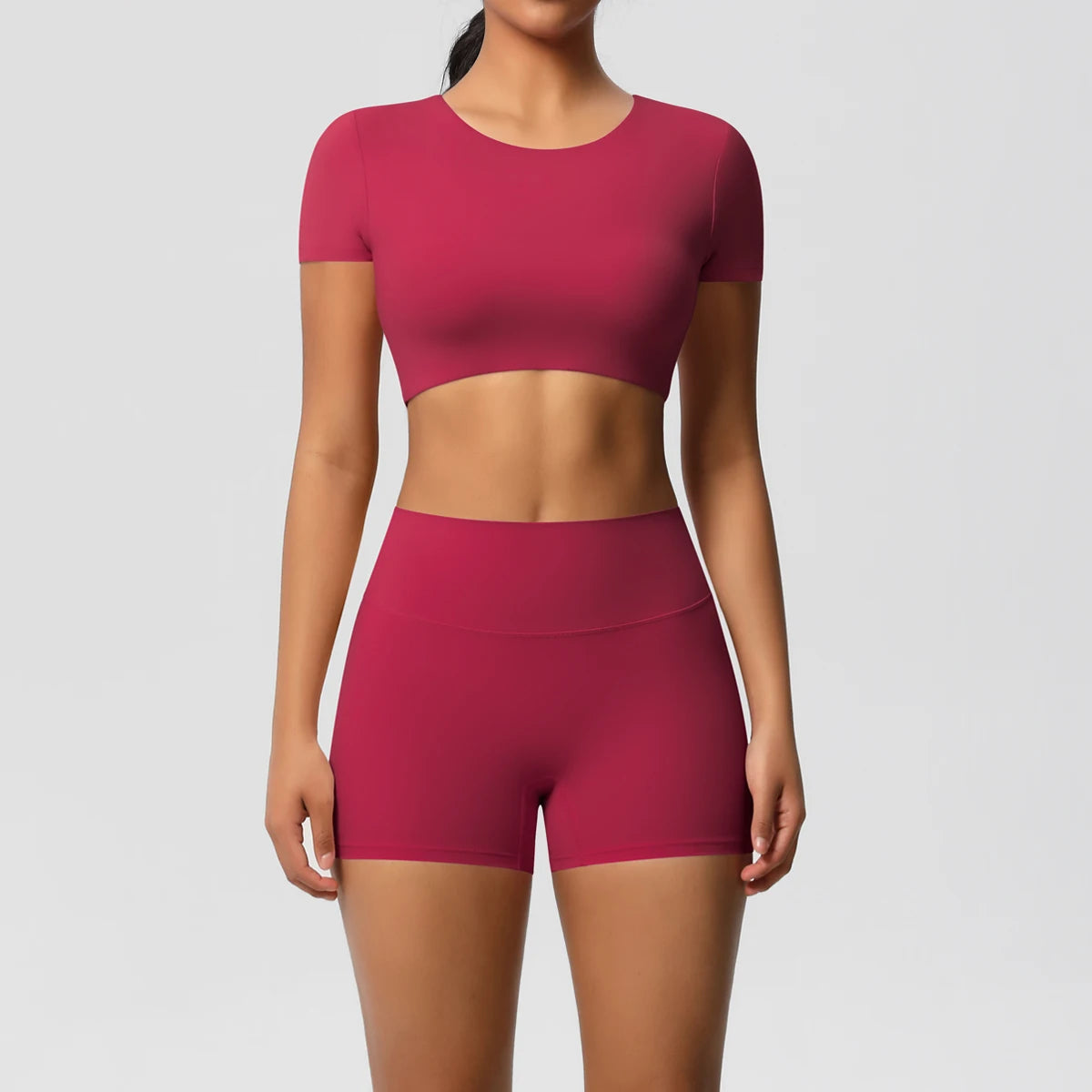 2 Piece Workout Sportswear Active Wear Sports Tank Top Bike Shorts Women Gym Bicycle Sorts Matching Set The Clothing Company Sydney