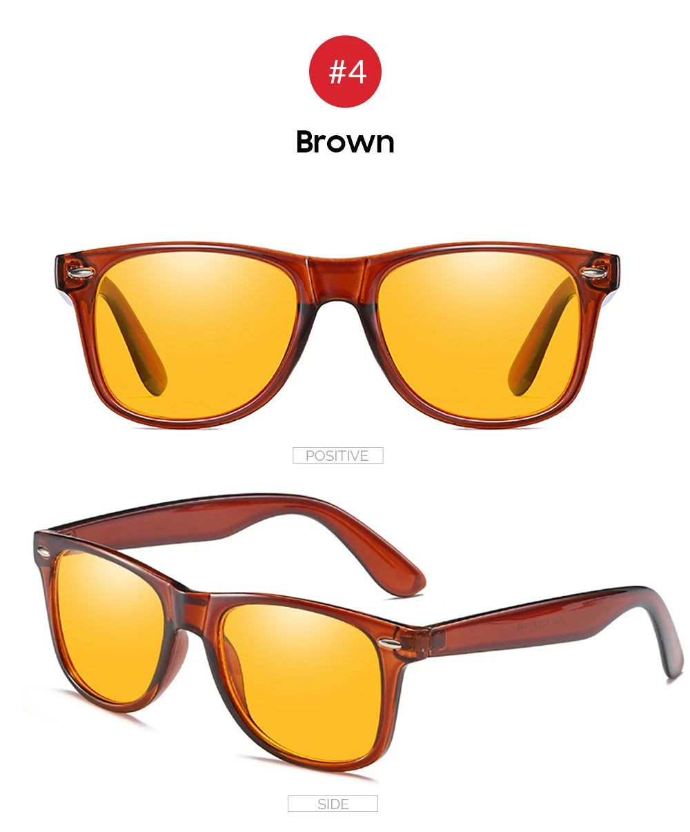 Blue light blocking glasses for men and women, square-shaped eyewear designed for computer and gaming eye protection, orange frame.