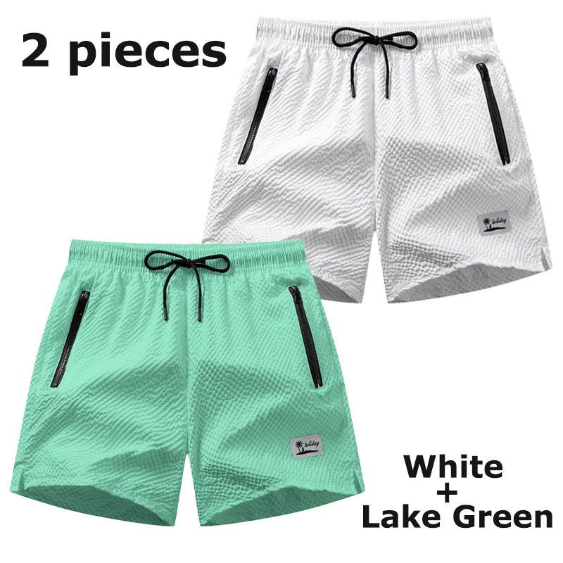 Men's beach mesh liner summer casual board shorts with zipper pockets and quick-dry fabric by The Clothing Company Sydney.