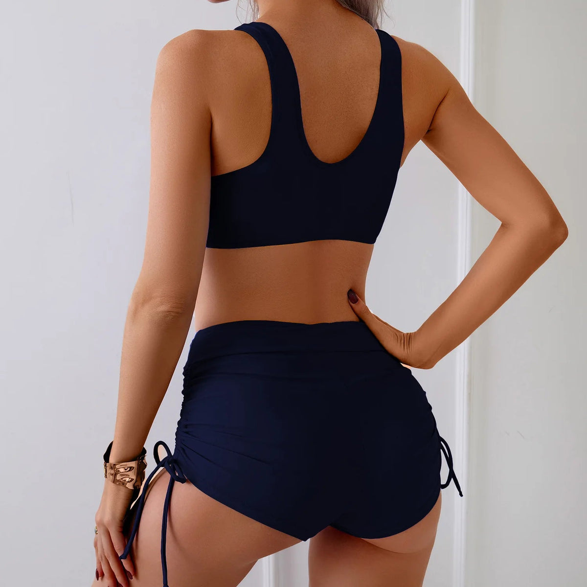 2 Piece Swimsuits Tankini Swimwear Push Up Beach Swimming Wear Two-Piece Bathing Suit Women's Swimming Suit Set The Clothing Company Sydney