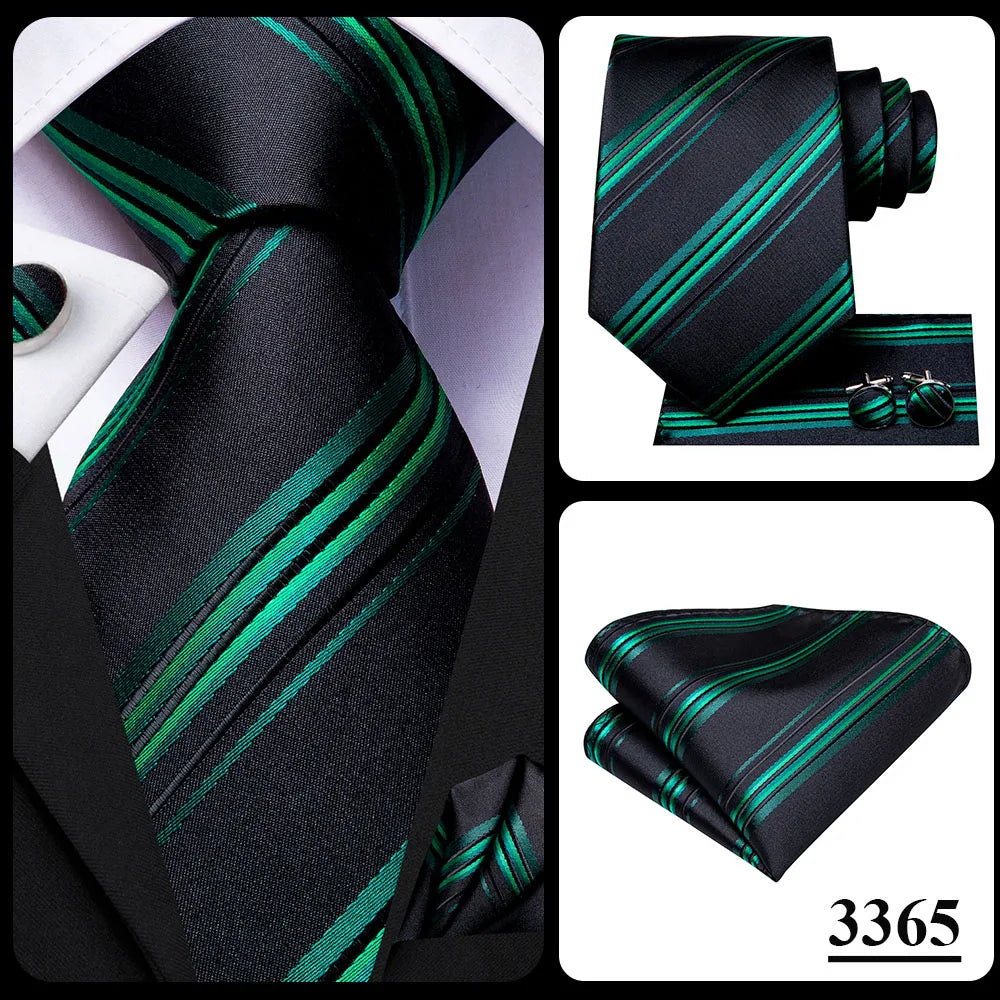 Blue paisley silk tie set for men including necktie, cufflinks, and pocket hanky from The Clothing Company Sydney.