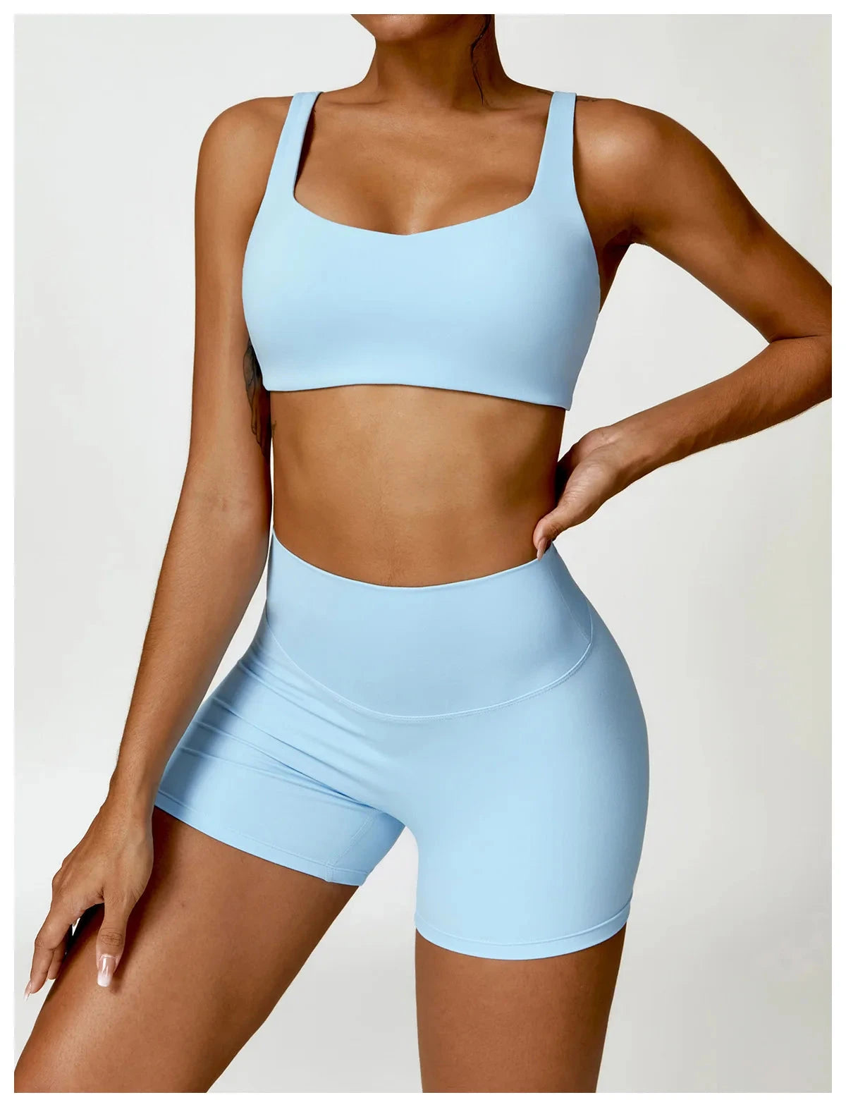 Women’s high-waist fitness cycling shorts by The Clothing Company Sydney, quick-dry soft sports leggings for yoga and biking.