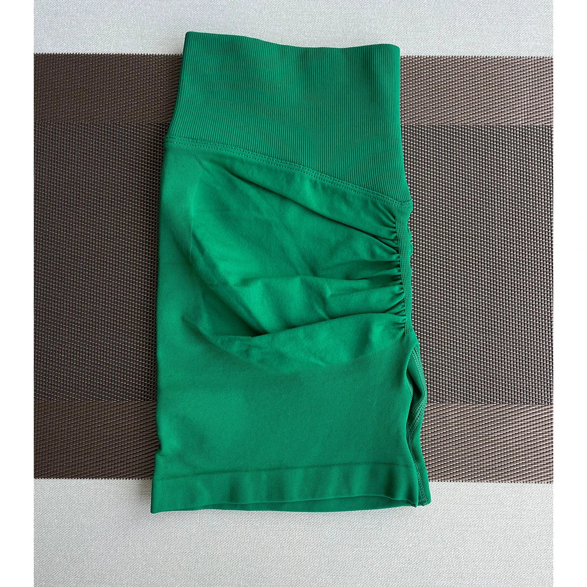 Women’s solid seamless half pants by The Clothing Company Sydney, soft fitness shorts for yoga, gym, running, and cycling.