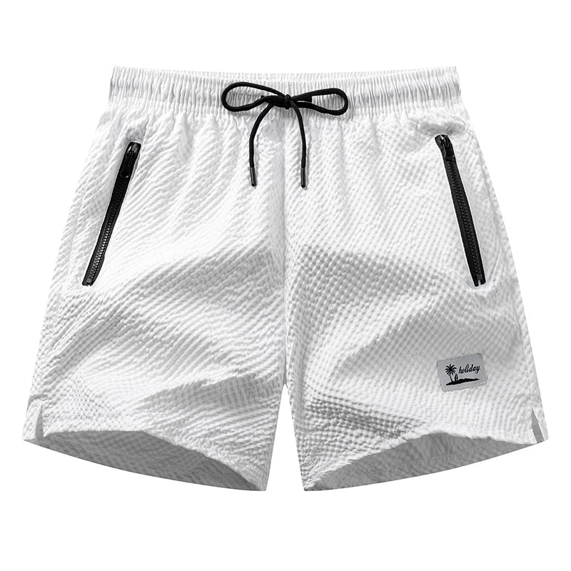 Men's beach mesh liner summer board shorts with zipper pockets, quick dry swim trunks by The Clothing Company Sydney.