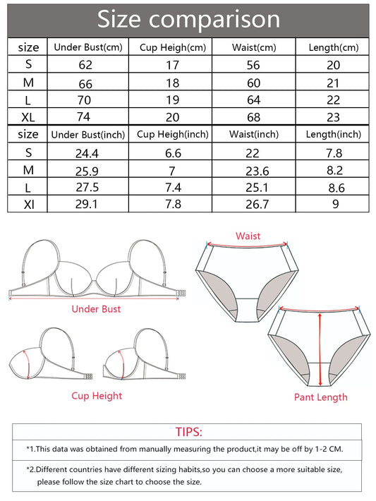 2 piece Multi-color Lingerie Push Up Flower Underwear Set The Clothing Company Sydney