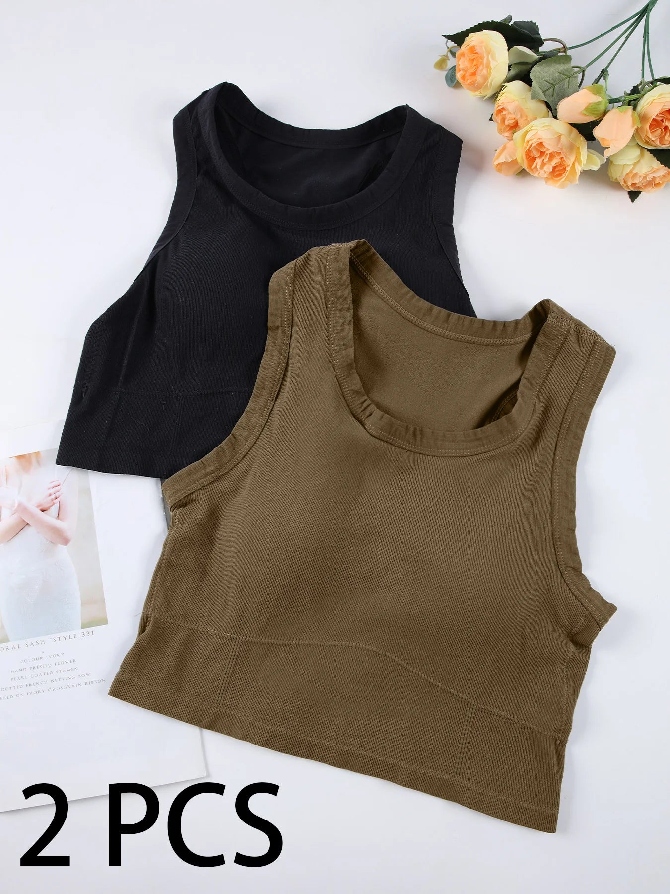 2 Pack Sports Bra Women Sleeveless Vest Beautiful Slim Tube Top Underwear With Bra Pads Undershirt Elastic Bralette Crop Top The Clothing Company Sydney