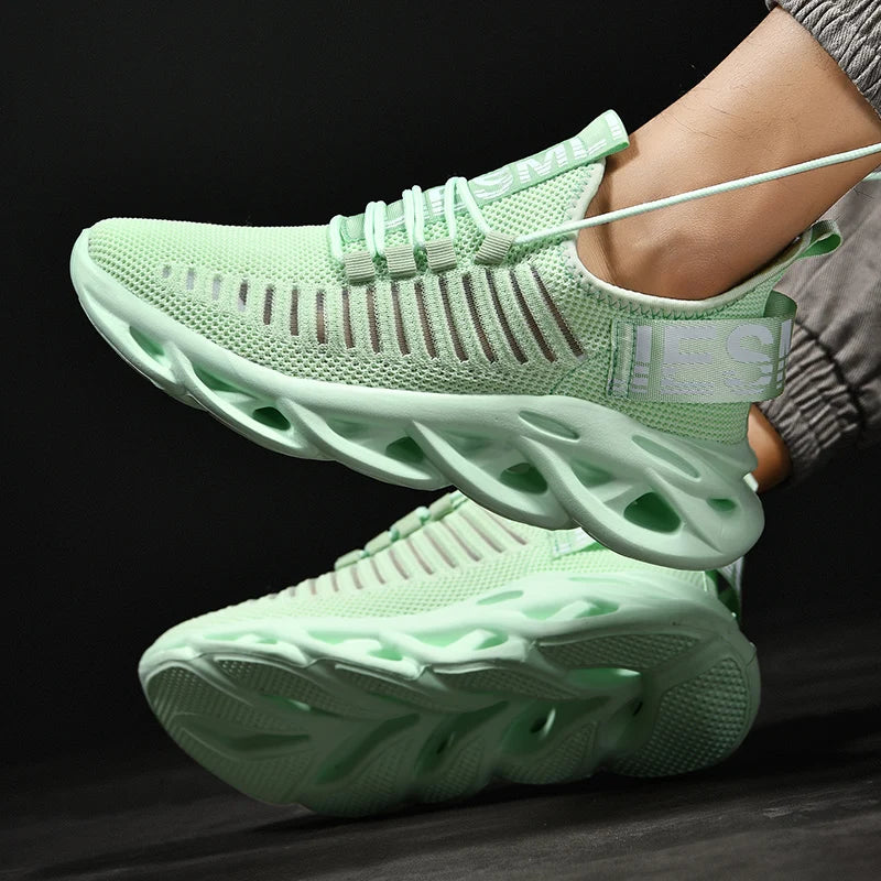 Men's breathable running sneakers by The Clothing Company Sydney, outdoor non-slip casual sports shoes with comfortable fit.