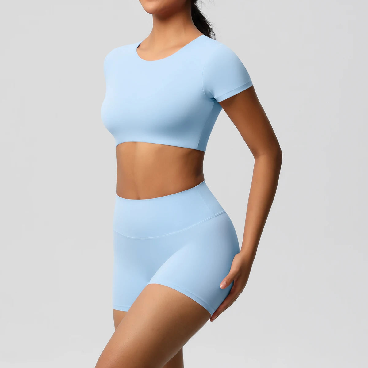 2 Piece Workout Sportswear Active Wear Sports Tank Top Bike Shorts Women Gym Bicycle Sorts Matching Set The Clothing Company Sydney